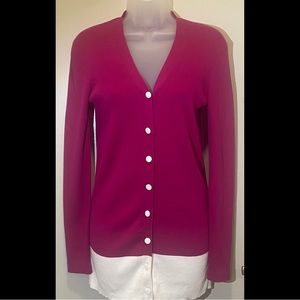 Chris Benz Colorblock Cardigan Sweater size L Cotton